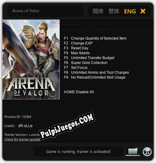 Entrenador liberado a Arena of Valor [v1.0.9]