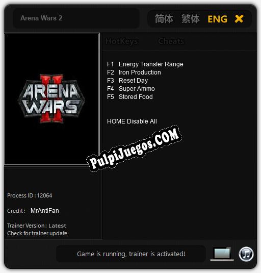 Entrenador liberado a Arena Wars 2 [v1.0.2]