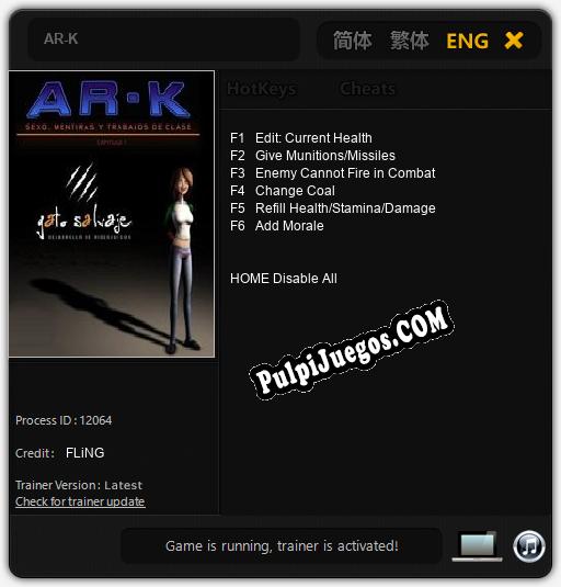 Entrenador liberado a AR-K [v1.0.8]