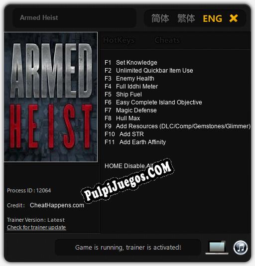 Entrenador liberado a Armed Heist [v1.0.3]