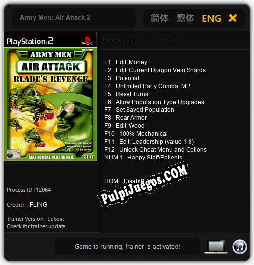 Entrenador liberado a Army Men: Air Attack 2 [v1.0.2]