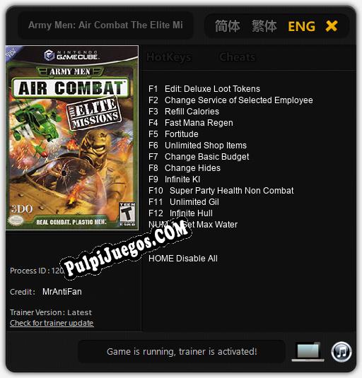 Army Men: Air Combat The Elite Missions: Trainer +13 [v1.6]