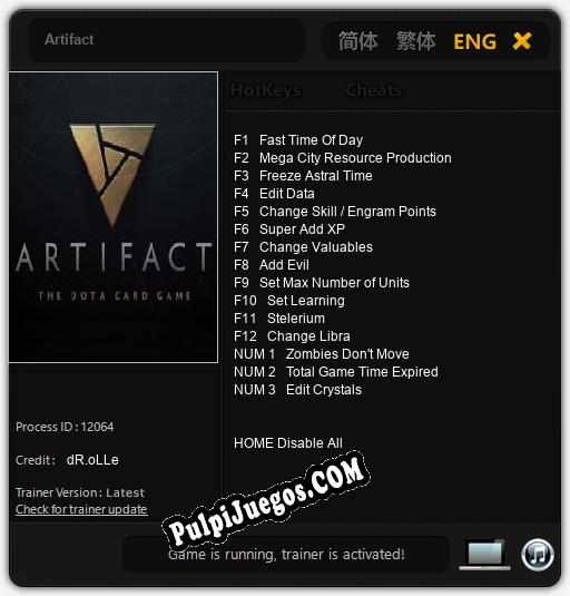 Entrenador liberado a Artifact [v1.0.5]