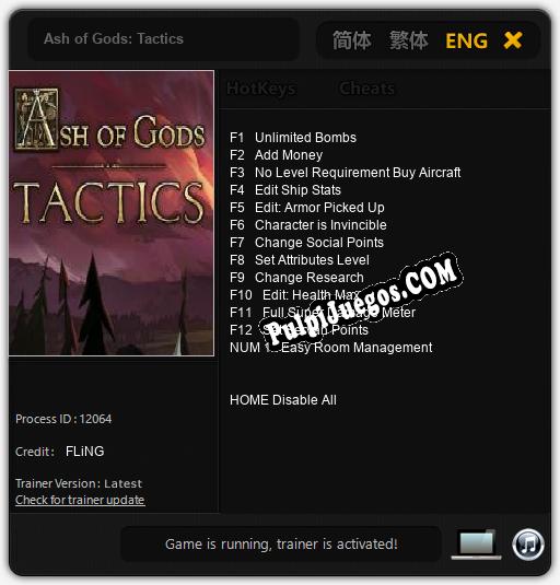 Ash of Gods: Tactics: Treinador (V1.0.5)