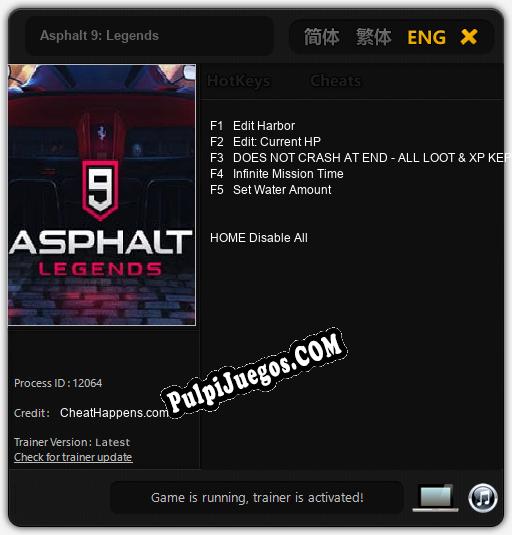 Asphalt 9: Legends: Cheats, Trainer +5 [CheatHappens.com]