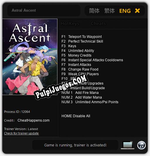 Astral Ascent: Cheats, Trainer +15 [CheatHappens.com]