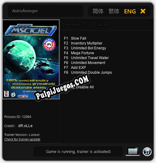 Entrenador liberado a AstroAvenger [v1.0.4]