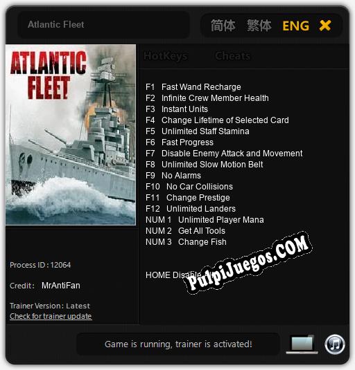 Atlantic Fleet: Trainer +15 [v1.3]