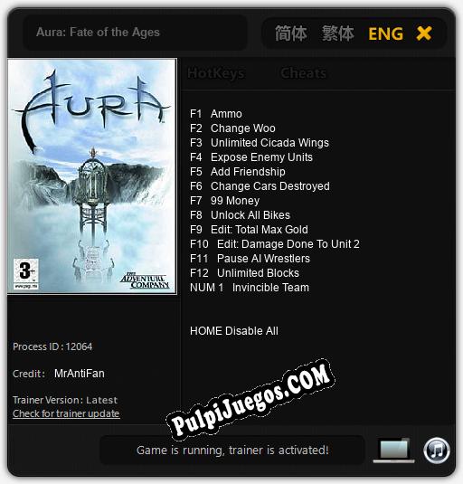 Aura: Fate of the Ages: Cheats, Trainer +13 [MrAntiFan]