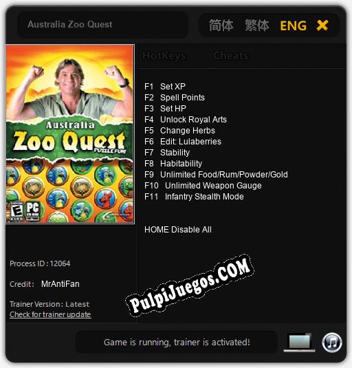 Entrenador liberado a Australia Zoo Quest [v1.0.2]