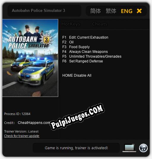 Autobahn Police Simulator 3: Treinador (V1.0.68)