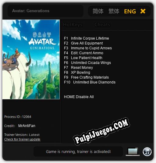 Avatar: Generations: Treinador (V1.0.37)