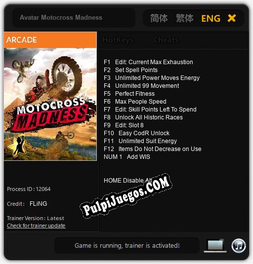 Entrenador liberado a Avatar Motocross Madness [v1.0.9]