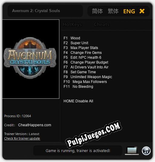 Entrenador liberado a Avernum 2: Crystal Souls [v1.0.1]