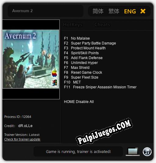 Avernum 2: Cheats, Trainer +11 [dR.oLLe]