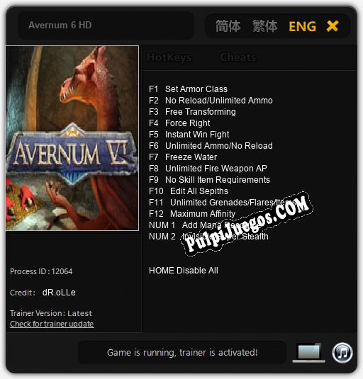 Avernum 6 HD: Cheats, Trainer +14 [dR.oLLe]