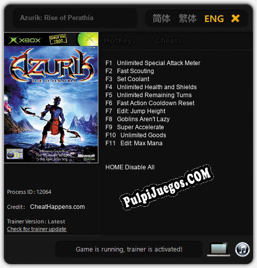 Azurik: Rise of Perathia: Cheats, Trainer +11 [CheatHappens.com]