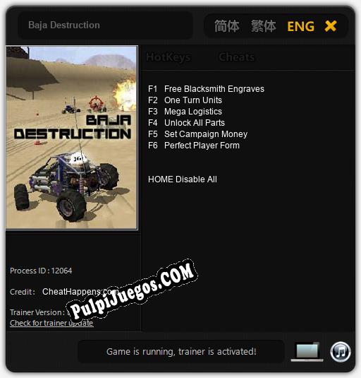 Entrenador liberado a Baja Destruction [v1.0.5]