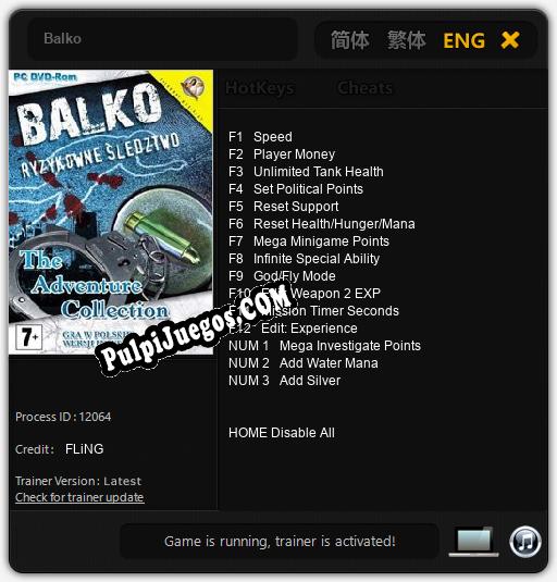 Balko: Trainer +15 [v1.8]