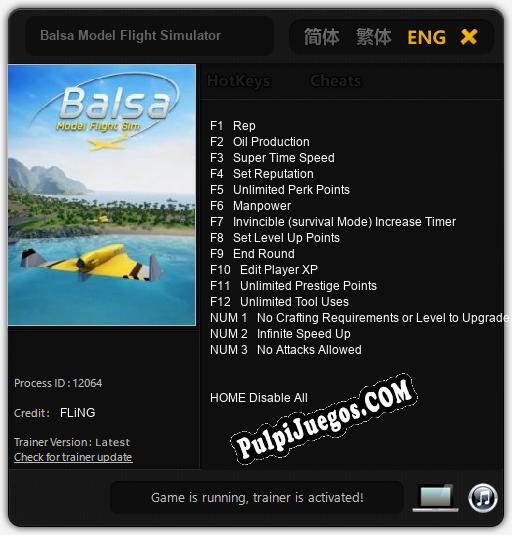 Entrenador liberado a Balsa Model Flight Simulator [v1.0.3]