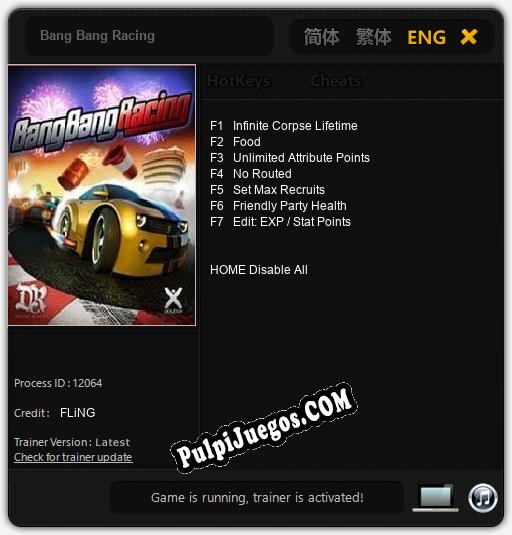 Bang Bang Racing: Cheats, Trainer +7 [FLiNG]