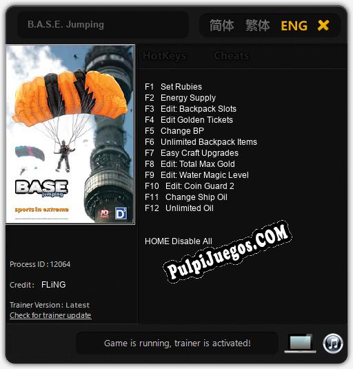 Entrenador liberado a B.A.S.E. Jumping [v1.0.1]