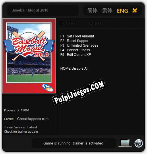 Baseball Mogul 2010: Treinador (V1.0.25)