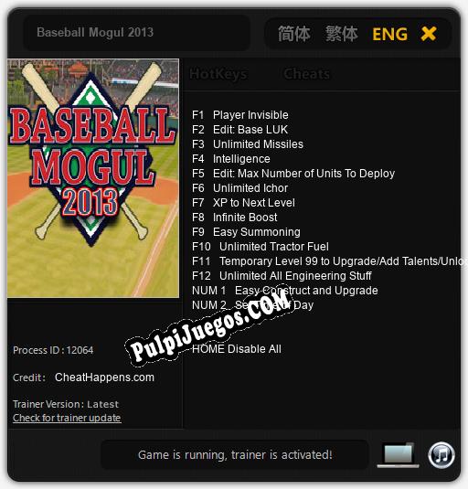 Entrenador liberado a Baseball Mogul 2013 [v1.0.6]