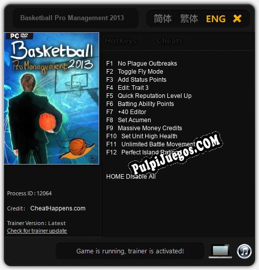 Entrenador liberado a Basketball Pro Management 2013 [v1.0.4]