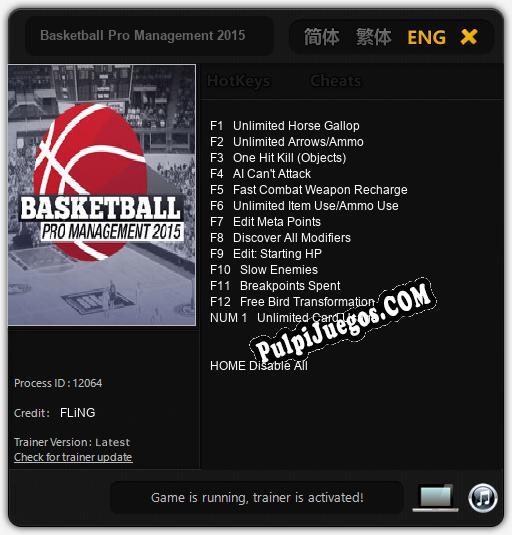 Basketball Pro Management 2015: Treinador (V1.0.61)