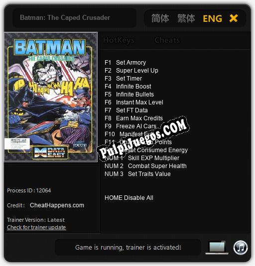 Batman: The Caped Crusader: Trainer +15 [v1.4]