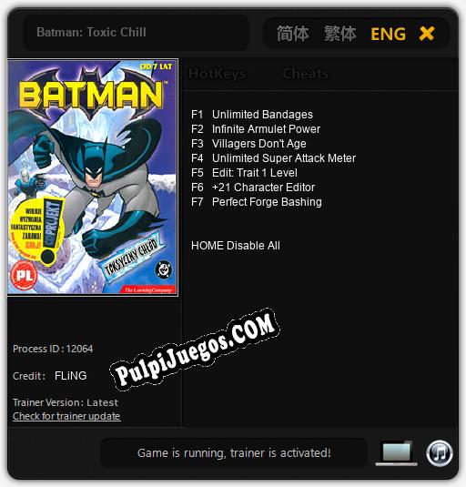 Batman: Toxic Chill: Trainer +7 [v1.7]