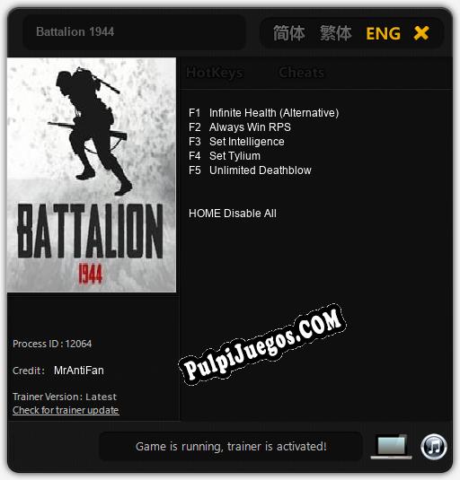 Battalion 1944: Treinador (V1.0.56)