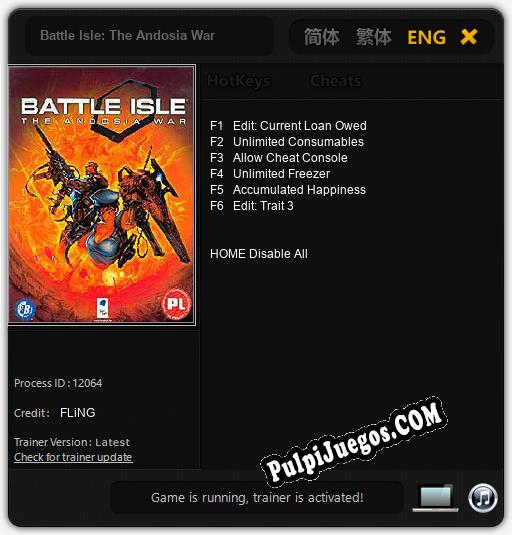 Entrenador liberado a Battle Isle: The Andosia War [v1.0.1]