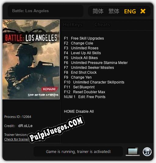 Battle: Los Angeles: Cheats, Trainer +13 [dR.oLLe]