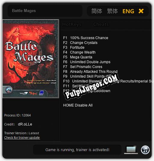 Battle Mages: Cheats, Trainer +12 [dR.oLLe]