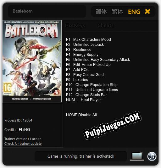 Battleborn: Cheats, Trainer +13 [FLiNG]