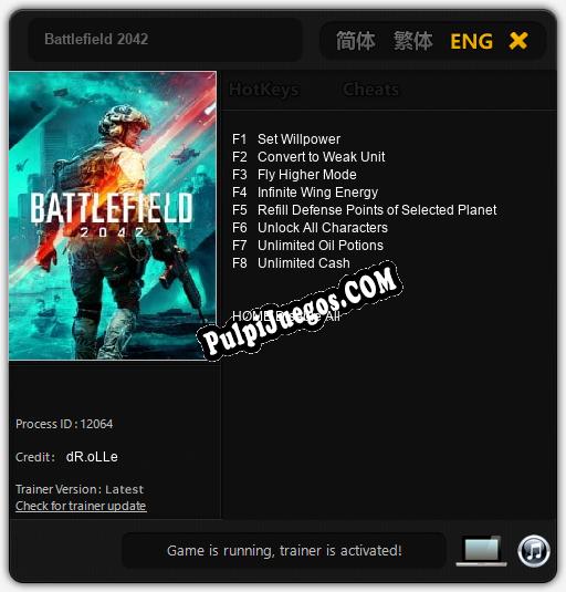 Entrenador liberado a Battlefield 2042 [v1.0.3]