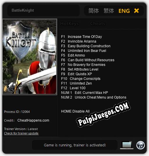 BattleKnight: Treinador (V1.0.48)