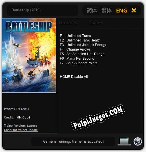 Battleship (2016): Trainer +7 [v1.3]