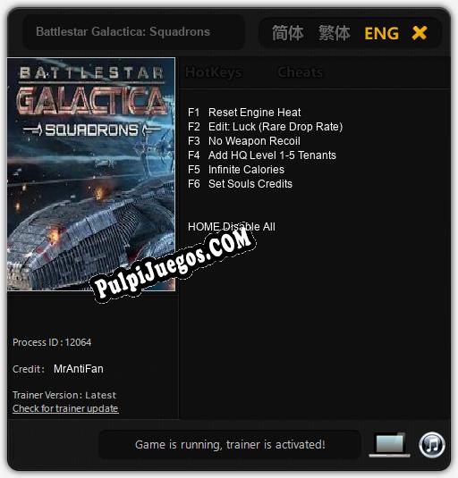 Battlestar Galactica: Squadrons: Trainer +6 [v1.7]