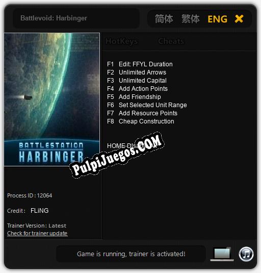 Battlevoid: Harbinger: Trainer +8 [v1.8]