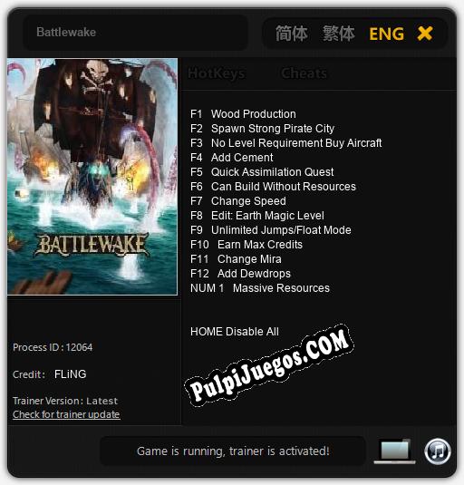 Entrenador liberado a Battlewake [v1.0.1]