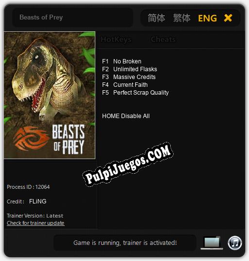 Beasts of Prey: Treinador (V1.0.99)