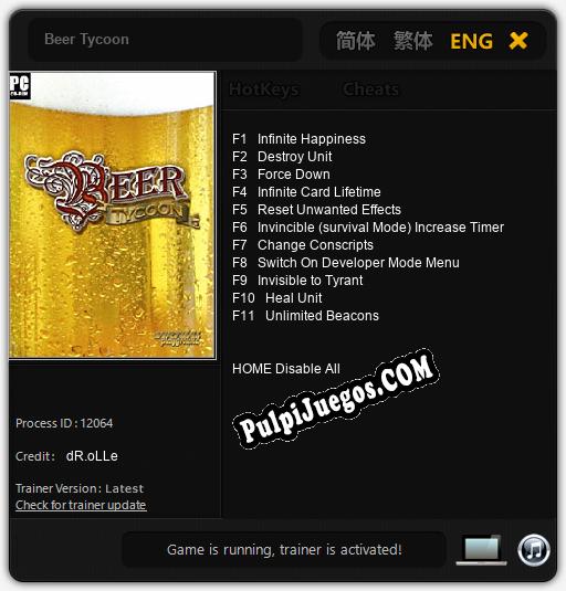 Beer Tycoon: Treinador (V1.0.18)