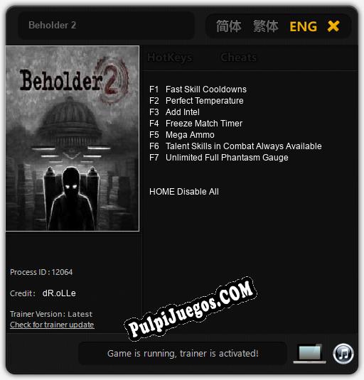 Beholder 2: Treinador (V1.0.57)