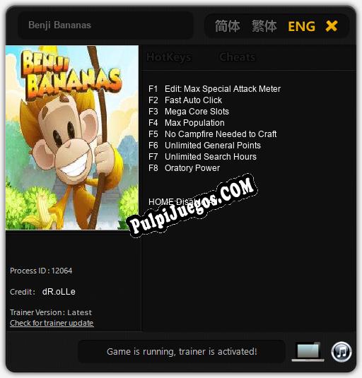 Entrenador liberado a Benji Bananas [v1.0.6]