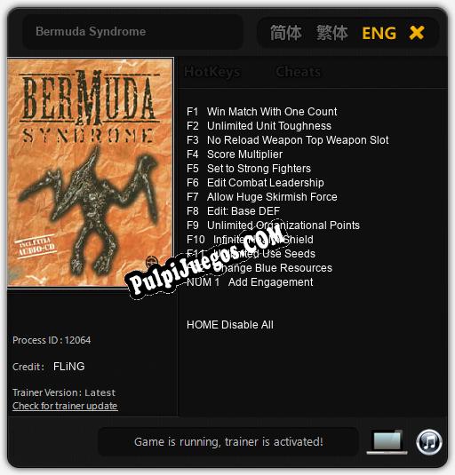 Entrenador liberado a Bermuda Syndrome [v1.0.1]