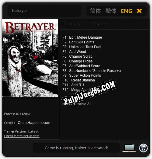 Entrenador liberado a Betrayer [v1.0.1]