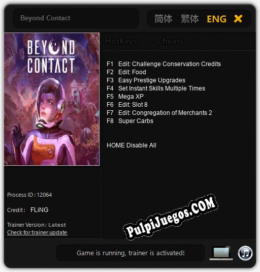 Beyond Contact: Cheats, Trainer +8 [FLiNG]